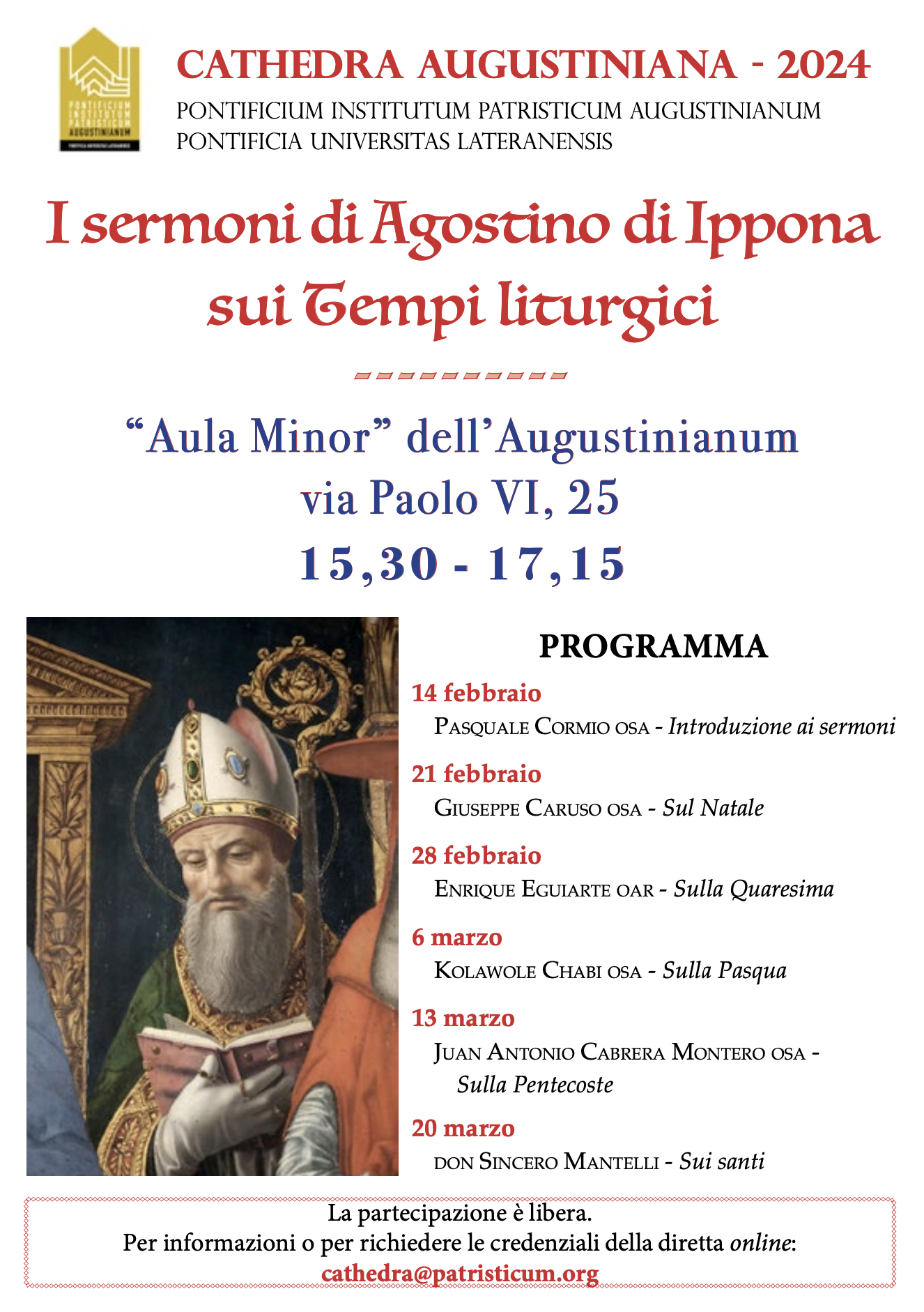 Cathedra Augustiniana - 2024